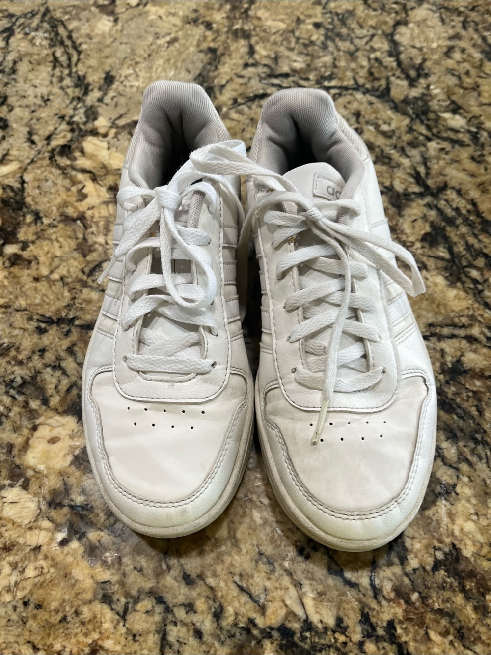 adidas Men's White Leather Sneakers